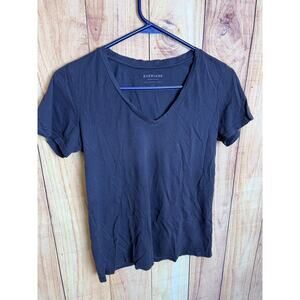 Everlane Basic V Neck Washed Out Tshirt 100% Supima Cotton Size S